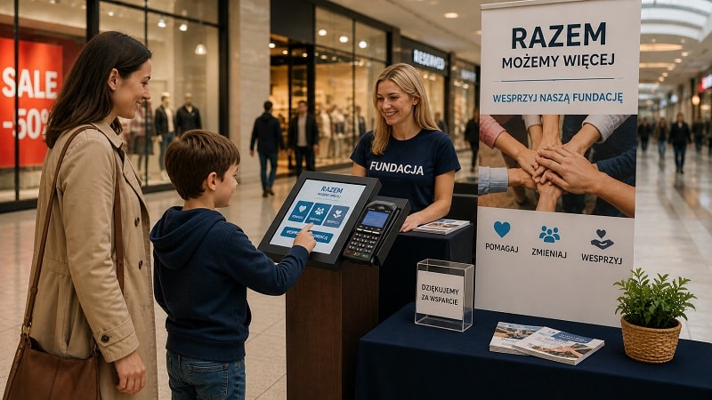 osoby korzystające z ofiaromatu przekazujące darowiznę na fundacje